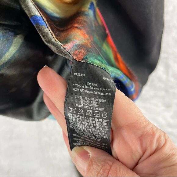 Ted Baker London Matild Cashmere Wool Short Wrap Coat - Picture 11 of 12